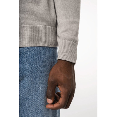 Men's zip neck jumper